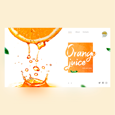 Juice 2 color concept creative design design juce juicy ui web website