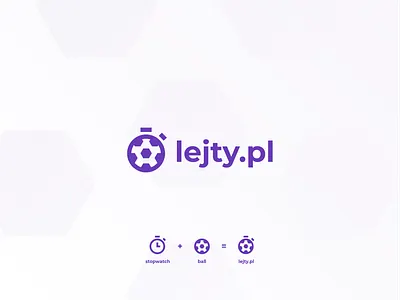 Lejty.pl Logo ball bookmaker branding design football lejty logo logotype sport sports sports logo stopwatch vector