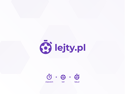 Lejty.pl Logo ball bookmaker branding design football lejty logo logotype sport sports sports logo stopwatch vector