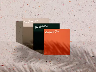 The Taste Club brand design branding branding and identity design food graphic logo pastel service app