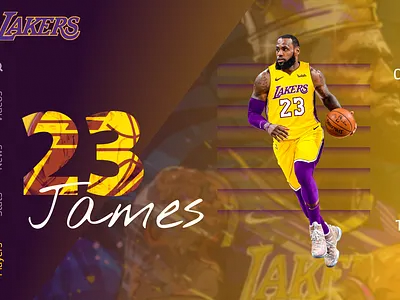 Lakers 2019-2020 colors lakers landing lebron lebron james minimal ui uidesign uiux user experience user experience design user interface userinterface uxui web website design website ui