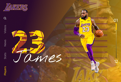 Lakers 2019-2020 colors lakers landing lebron lebron james minimal ui uidesign uiux user experience user experience design user interface userinterface uxui web website design website ui