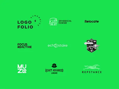 logoset synergy branding design icon illustration lettering logo logotype type typography vector