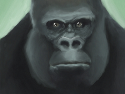 Gorilla digital paint gorilla infinite painter sketch study