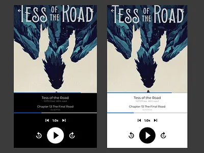 Audiobook Player app design figma figmadesign flat minimal plain simple simple design typography ui ux vector