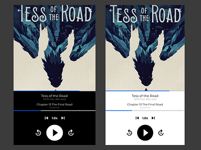 Audiobook Player app design figma figmadesign flat minimal plain simple simple design typography ui ux vector
