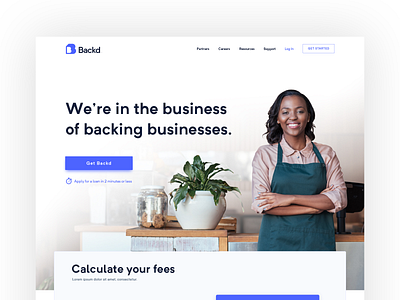 Backd business clean design fintech illustration payment ui ux website