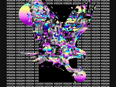 Animal Series - Wavy shapes abstract animal animals behance behance project colorful colors deer eagle gradient illustration klarens minimal poster series series art tiger typography