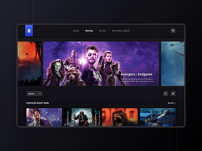 Streaming app - Freebie #4 adobe xd app avengers cinema free freebie freebies marvel movie movies netflix series sketch streaming ui uidesign uiux ux uxdesign web