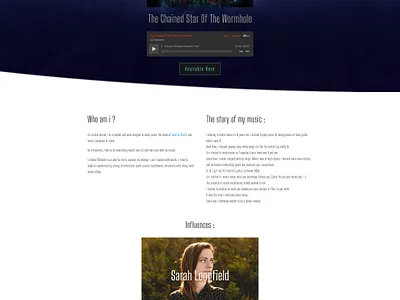 Website design for Nihilaeth design graphic design web website wordpress