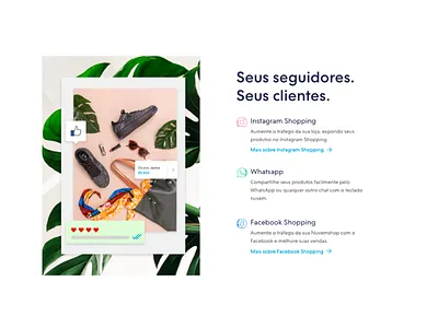 Sales channels landing page rows branding design landing ui web