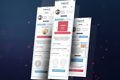 Logora . mobile website community debate responsive design ui website