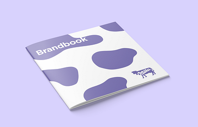 Why a lilac cow? ―The Brandbook brand book brand identity branding brochure chocolate corporate cover graphic design illustrator indesign milka monochromatic rebranding