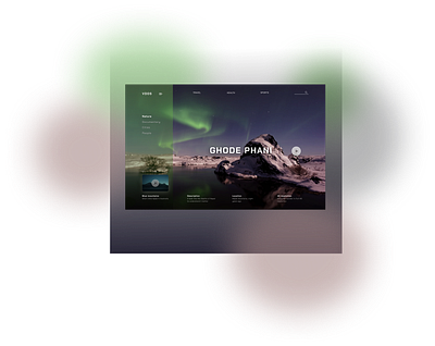 nature project mountain nature night northern northern lights uidesign uxui