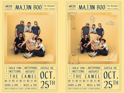 Majjin Boo Release Poster(s) boo concert flyer graphicdesign music richmond rock bands spooky
