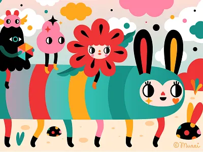 Hello Monday! characterdesign colorful digital art digitalart illustration popsurrealism vector