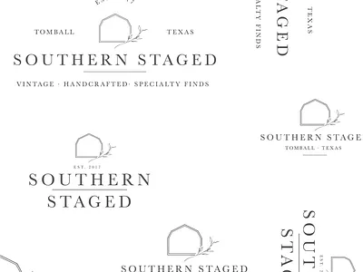 Southern Staged Rentals: Brand Design farm farmhouse graphic design graphic design logo illustration logo logo design logo design concept logos