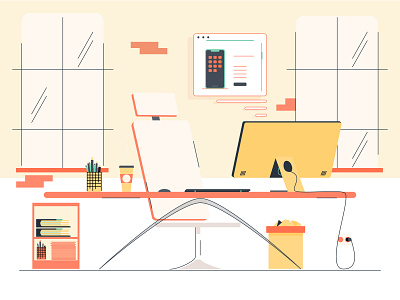 Your Cool Office - Shape Library animation app apple branding coffee cool design icons illustration mac minimal motion motion design office tabs tech ui ux vector website