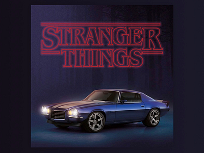 Stranger things 1979 billy camaro camaro28 camaroz car graphics musclecar netflix strangerthings tv