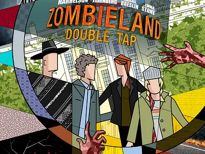 zombieland illustration movie art movie poster white house zombie zombieland zombies