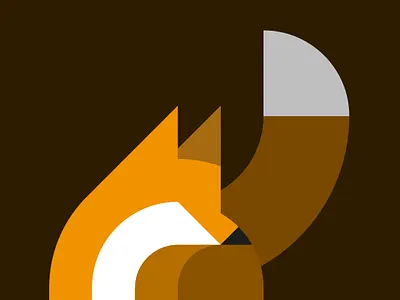 Geo fox fox geometric illustration