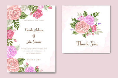 vintage wedding invitation with floral ornament anniversary art background card celebration decoration decorative design elegant floral frame graphic greeting illustration invitation ornament spring template vintage wedding