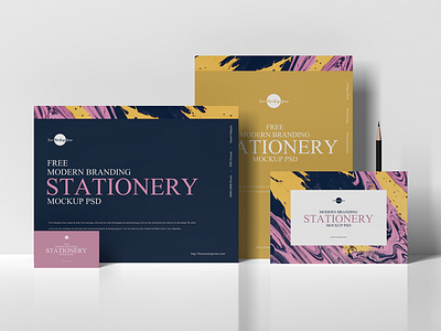 Free Modern Branding Stationery Mockup PSD branding download font free free mockup freebie identity mock up mockup mockup free mockup psd mockups print psd stationery stationery design template