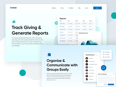 Breeze Web Ui Exploration breeze church comunicate giving message software ui web webdesign