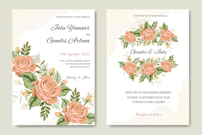 wedding invitation with floral ornament anniversary art background card celebration decoration decorative design elegant floral frame graphic greeting illustration invitation ornament spring template vintage wedding