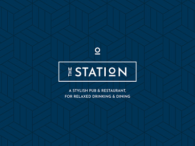 The Station Pub branding design icon identity lettering logo mark pub type typography vector