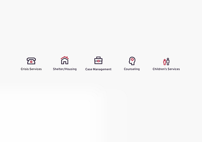 Nonprofit Services Icon Set design flat design graphic design icon set iconography iconography graphic icons illustration minimalist nonprofit services ui ui design what we do