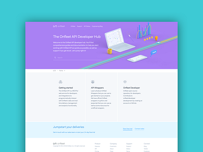 Onfleet Dev Center branding design design systems onfleet readme theme typography ui ux web deisgn