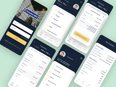 NBD bank concept app bank banking banking app branding budget business concept design ecommerce finance flat graphic minimal redesign uae ui ux wallet web