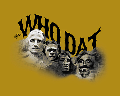 Mt Who Dat design football graphic design halftone louisiana nfl photoshop shirt sports tshirt