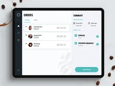 Tightrope Coffee Kiosk Dashboard app clean coffee dashboard design mvp startup ui ux web design