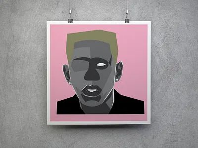 Tyler The Creator Igor Digital Art Poster album art design digital art graphic design hip hop icon illustration minimalist music poster
