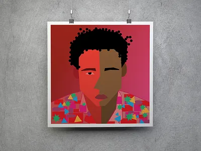 Because The Internet Childish Gambino Digital Art Poster album art childish gambino design digital art donald glover graphic design hip hop icon illustration minimalist music poster