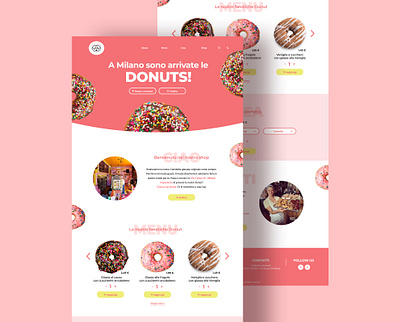 Donut Worry - Website UI branding delivery donuts shop ui ux web design website