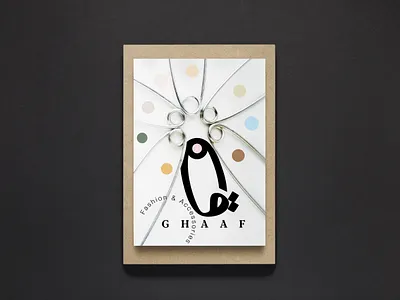 Postcard for Ghaaf berlin bookdesign branding brochure fashion flyer design germany layou layoutdesign layouts logo logodesign postcard postcard design poster poster design print print design safety pin typogaphy