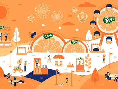 Tang 15 septiembre design drinks family fruit illustration illustrator independence mariachi mexico orange tang