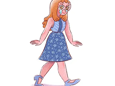 keep smiling animation art cartoons children book illustration childrens illustration digital flowers girl illustration kassandra heller