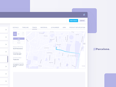 Logictics App - Truck location tracker api app design freight logistics map product saas services shipping track ui ux web