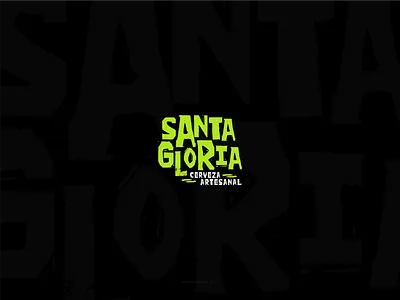 Santa Gloria | Cerveza Artesanal beer brand design brand identity branding cerveza design flat identity lettering logo logotype type typography vector