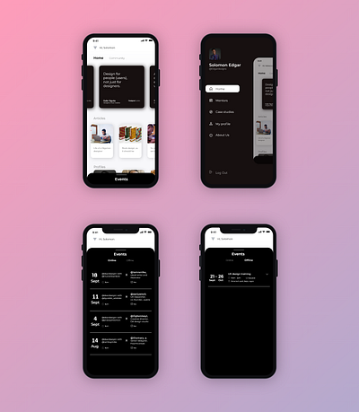 Dear Designr App concept app design ui