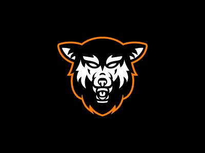 Wolf Snarling - Logo brand identity branding design dog illustration logo snarling tattoo wolf wolf logo