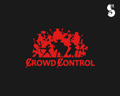 Crowd Control Logo archer fantasy knight logo magic orc watermark wizard