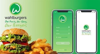 #DailyUI - 001 - Sign Up - Wahlburgers Concept app ui ux