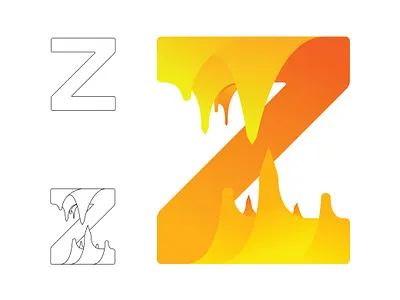Z Cave stalaktit stalagmit design icon illustration lattering logo logo design logogram logotype symbol
