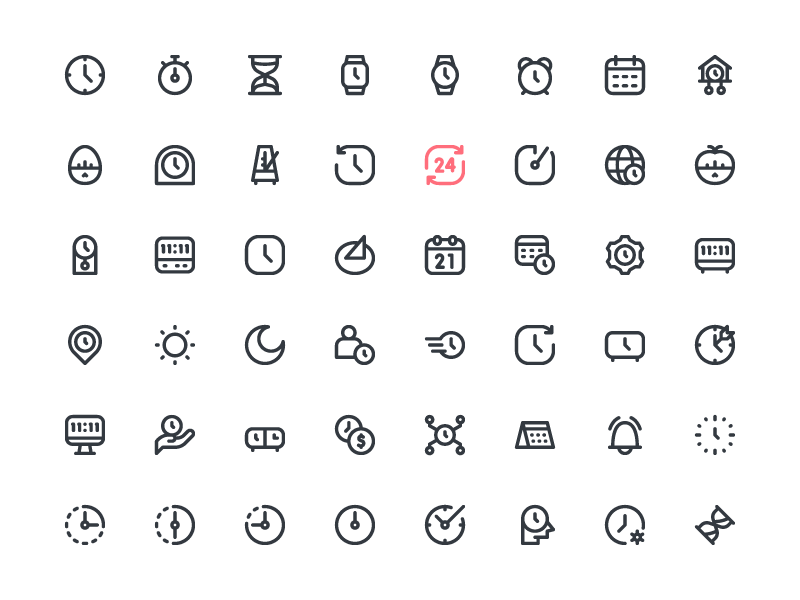 Time Icons by Inipagi Studio on Dribbble