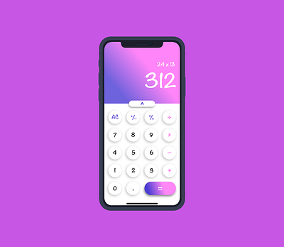 Daily UI | 004 | Calculator 004 app calculator colours dailyui dailyuichallenge design ui ux visual design